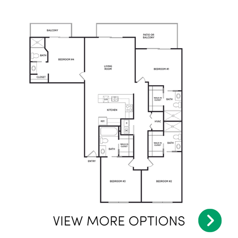 Floor plan for 4 beds, 4 baths, 3375 sqft